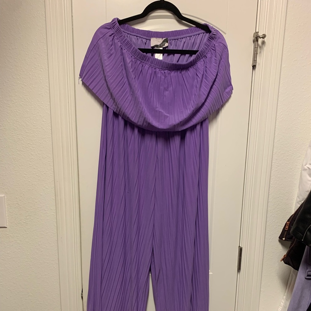 Cute lavender jumpsuit tube top